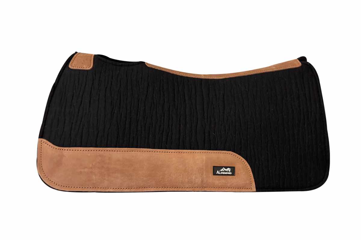 AlpenPad 2.0 – High Quality Filzpad – Schwarz mit hellem Leder