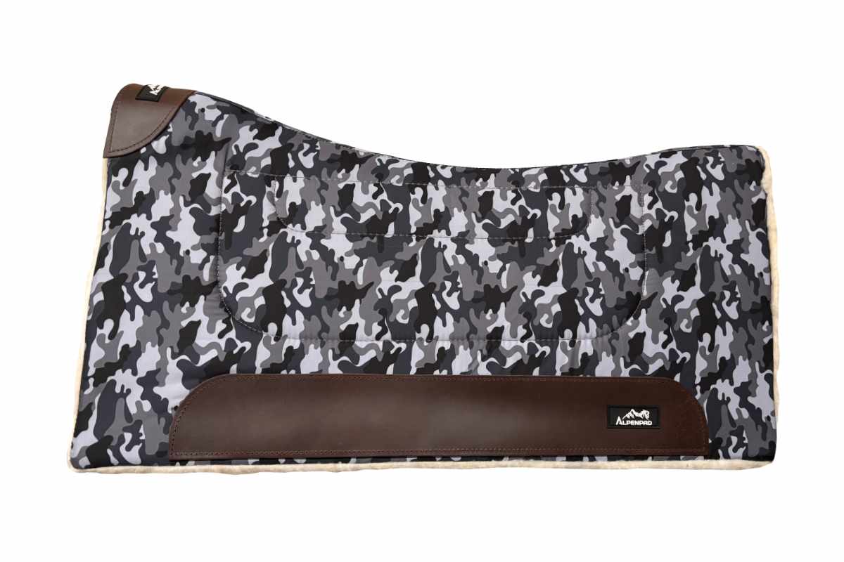 AlpenPad Working Line – Canvas Pad mit Fellunterseite – Grey Camouflage