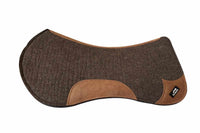 AlpenPad 2.0 Butterfly Pad – maximale Widerrist & Schulterfreiheit – Grau / helles Leder