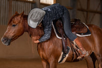 AlpenPad Working Line – Canvas Pad mit Fellunterseite – Pro Line Schnitt – Schwarz – 79 cm oder 75 cm  / helles Leder