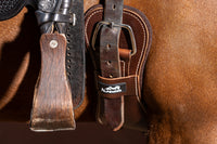 AlpenPad Pro Line Westernsattelgurt – Leder mit Filzunterseite