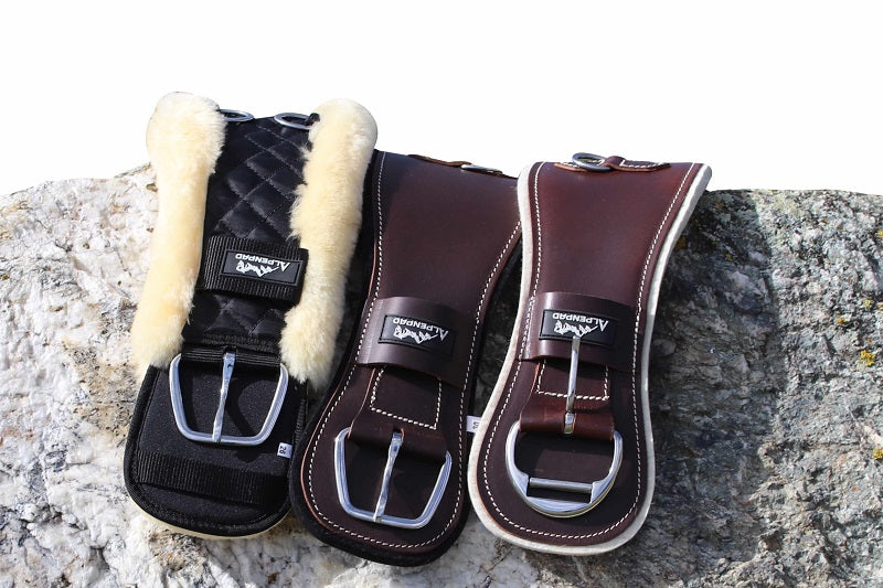 AlpenPad Pro Line Westernsattelgurt – Leder mit Filzunterseite
