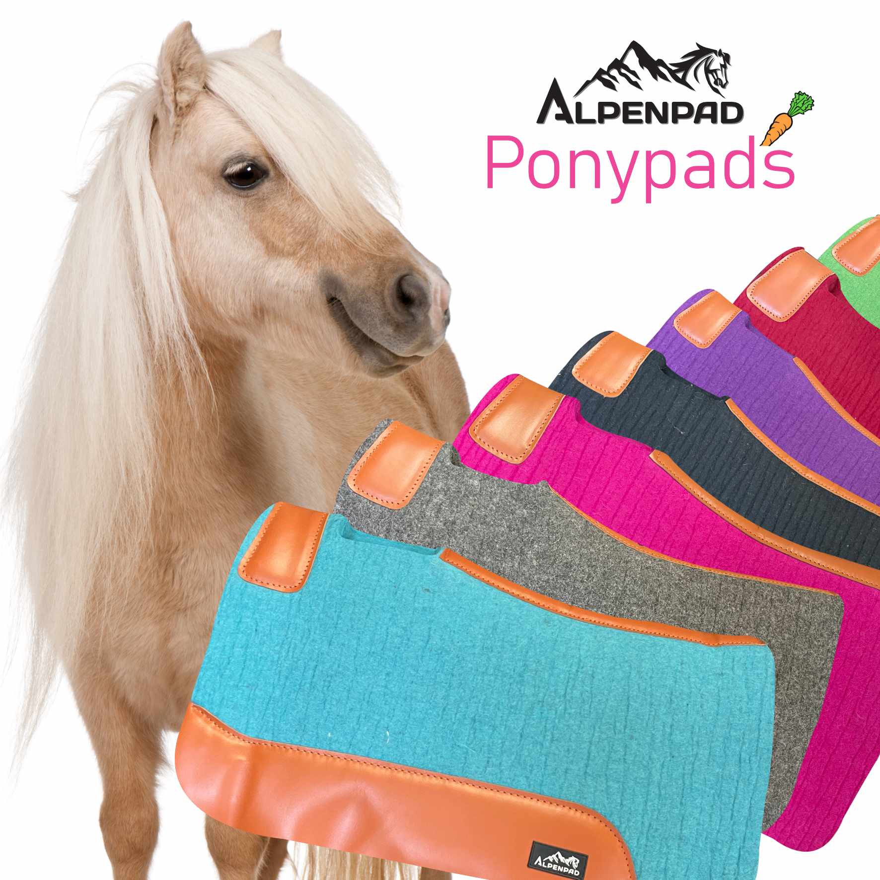 AlpenPad wool felt western pad black