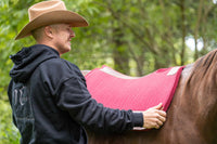 AlpenPad wool felt western pad black