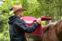 AlpenPad wool felt western pad black