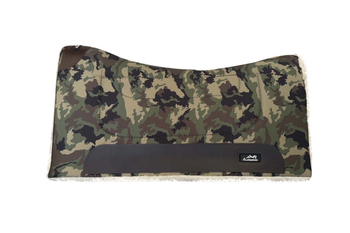 AlpenPad Working Line – Canvas Pad mit Fellunterseite – Green Camouflage