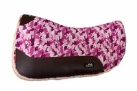 AlpenPad Working Line – Roundskirt 70 cm / Canvas Pad mit Fellunterseite – Pink Camouflage