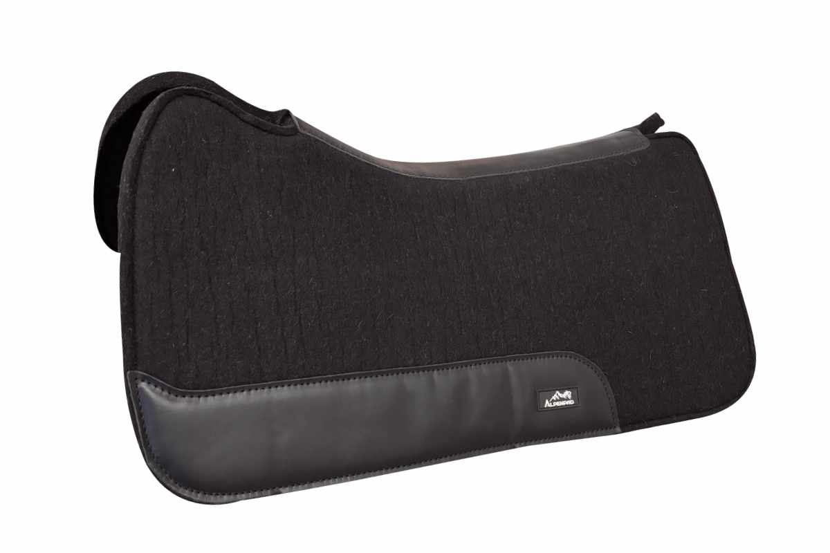 AlpenPad wool felt western pad black