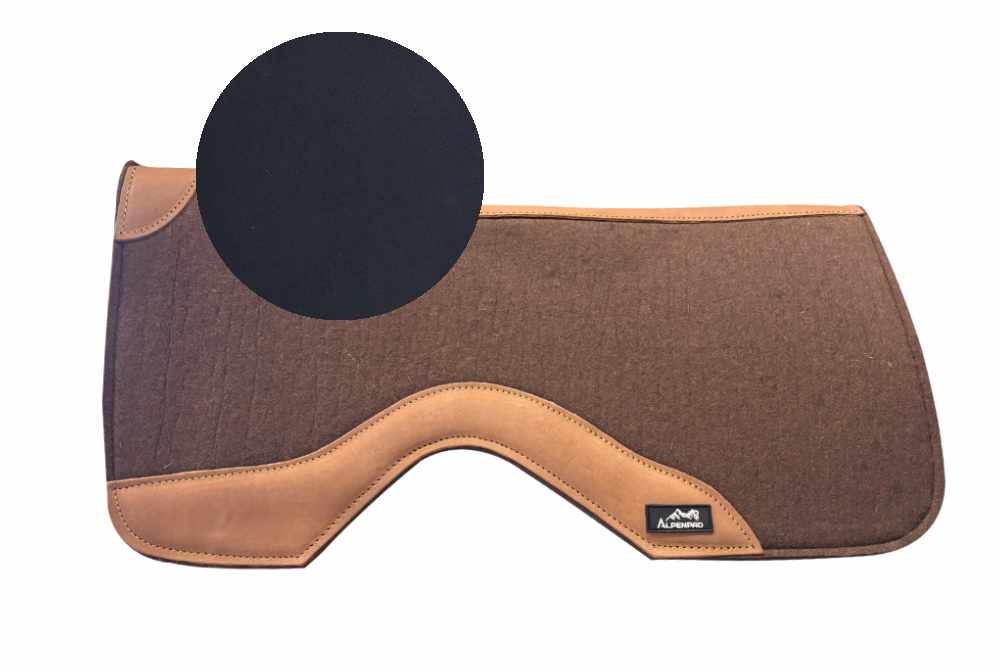 AlpenPad Pro Line – Performance Westernpad Kastanie  / helles Leder – Neoprenunterseite