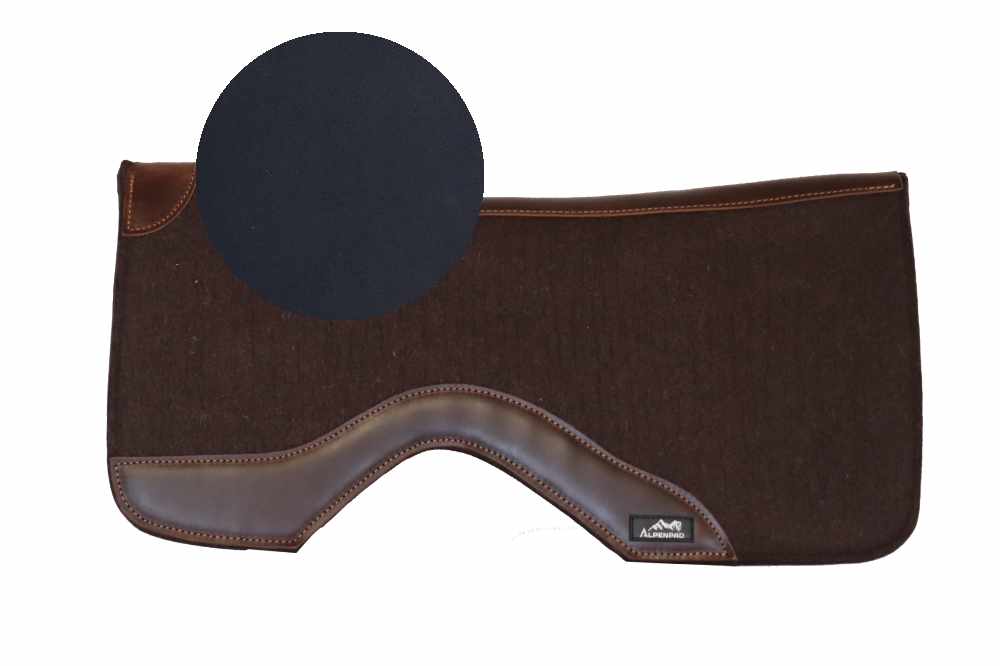 AlpenPad Pro Line – Performance Westernpad Kastanie – Neoprenunterseite