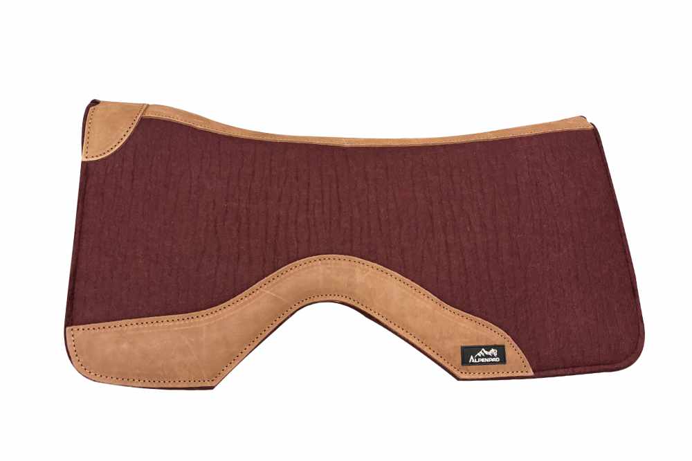 AlpenPad Pro Line – Performance Westernpad Rost / helles Leder