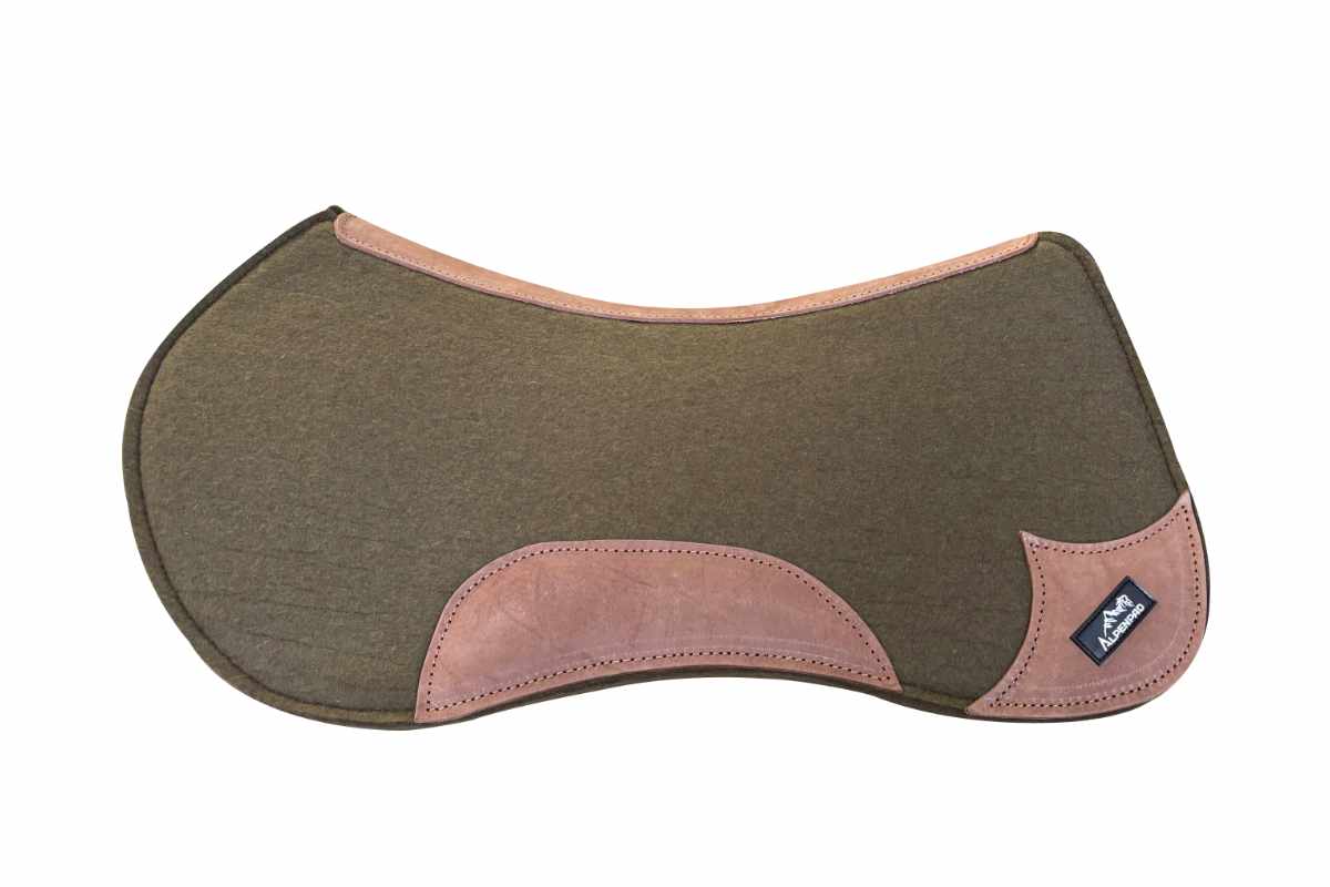 *Shooting-Ware*  AlpenPad 2.0 Butterfly Pad  – moosgrün / helles Leder
