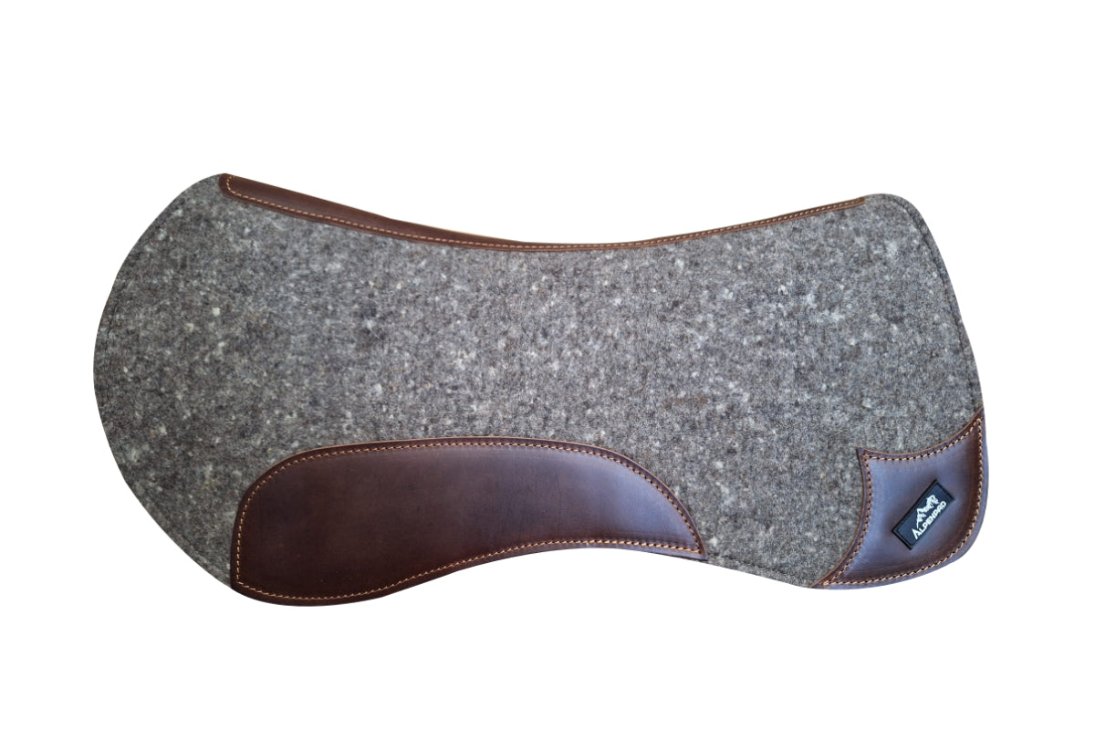 AlpenPad wool felt western pad black