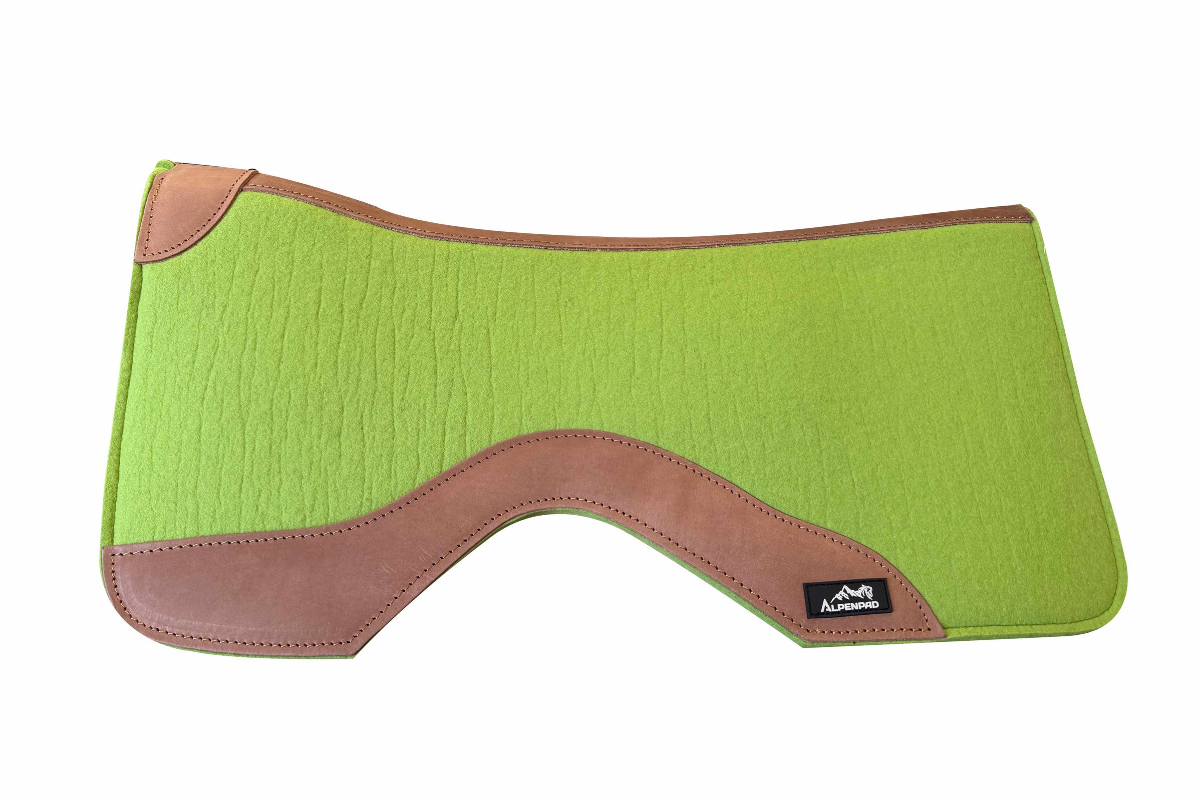 AlpenPad Pro Line – Performance Westernpad Lime / helles Leder