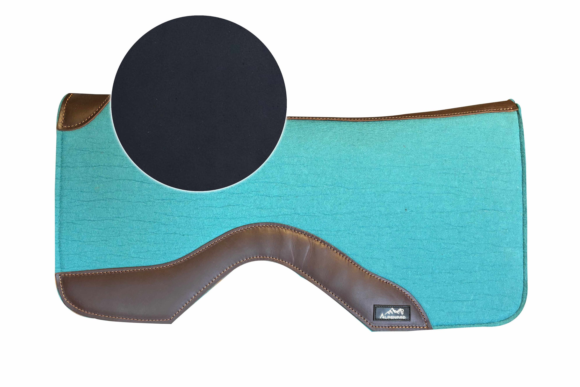 AlpenPad Pro Line – Performance Westernpad Türkis – Neoprenunterseite