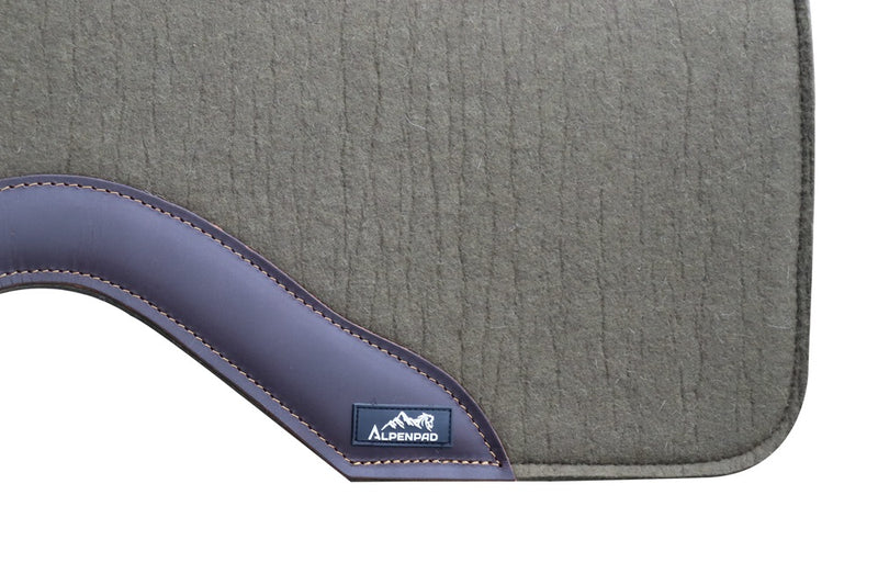 AlpenPad wool felt western pad black