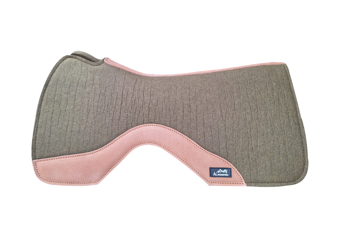 AlpenPad Pro Line – High Quality Performance Westernpad – Black / brown leather
