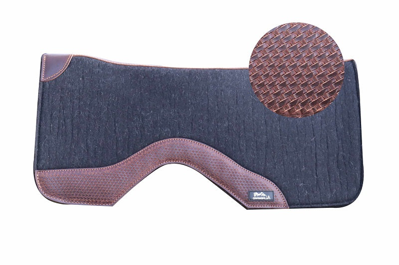 AlpenPad Pro Line – High Quality Performance Westernpad – Black / brown leather