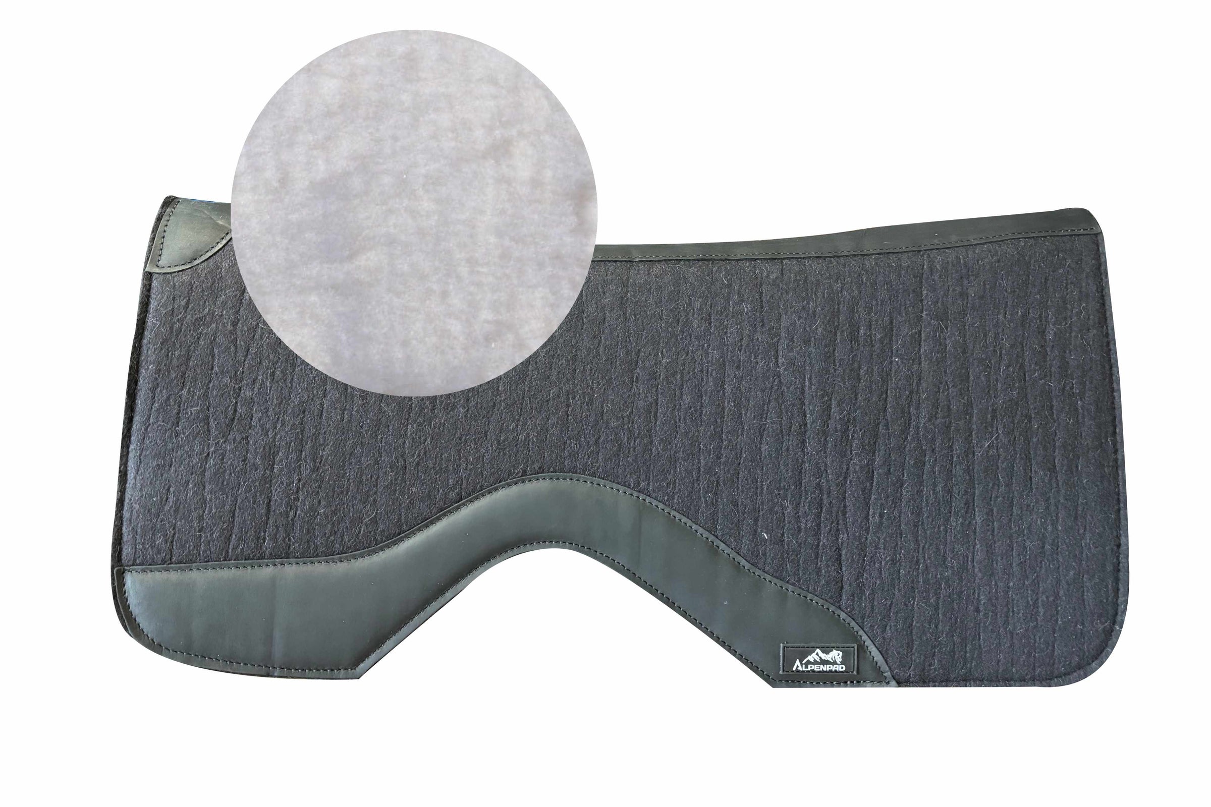 AlpenPad Pro Line – High Quality Performance Westernpad – Black / brown leather