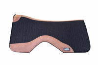 AlpenPad Pro Line – Performance Westernpad Schwarz mit hellem Leder