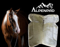 AlpenPad Comfort Line – Performance Filzpad mit Fellunterseite – Kastanie - Horse_Art_Bodensee