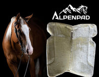 AlpenPad Comfort Line – Performance Filzpad mit Fellunterseite – Schwarz - Horse_Art_Bodensee